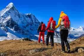 Base Camp of High Altitude Mountain Expedition in India