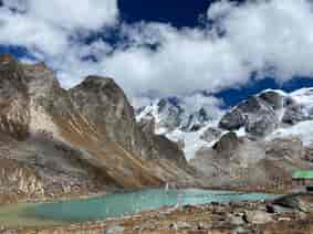 Lakes in Sikkim: Sebu Cho or Gora-La Lake in Dombang Valley near Gora La Pass