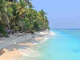 Palm Fringed Kavaratti Lagoon Beach: One of the top beach in SetMyTrip's Kavaratti Tour Package