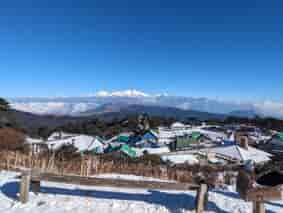 Snow-covered Sandakphu in Winter