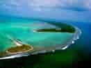 Lakshadweep Places to Visit: Minicoy Island Aerial View with the Viringili Islet