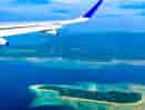 Aerial View of Jolly Buoy Island from the Flight from Kolkata to Port Blair